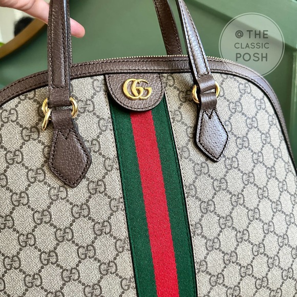 ❌SOLD❌ EUC Gucci Ophidia GG Supreme Dome Medium Crossbody Shoulder Bag - Picture 13 of 16